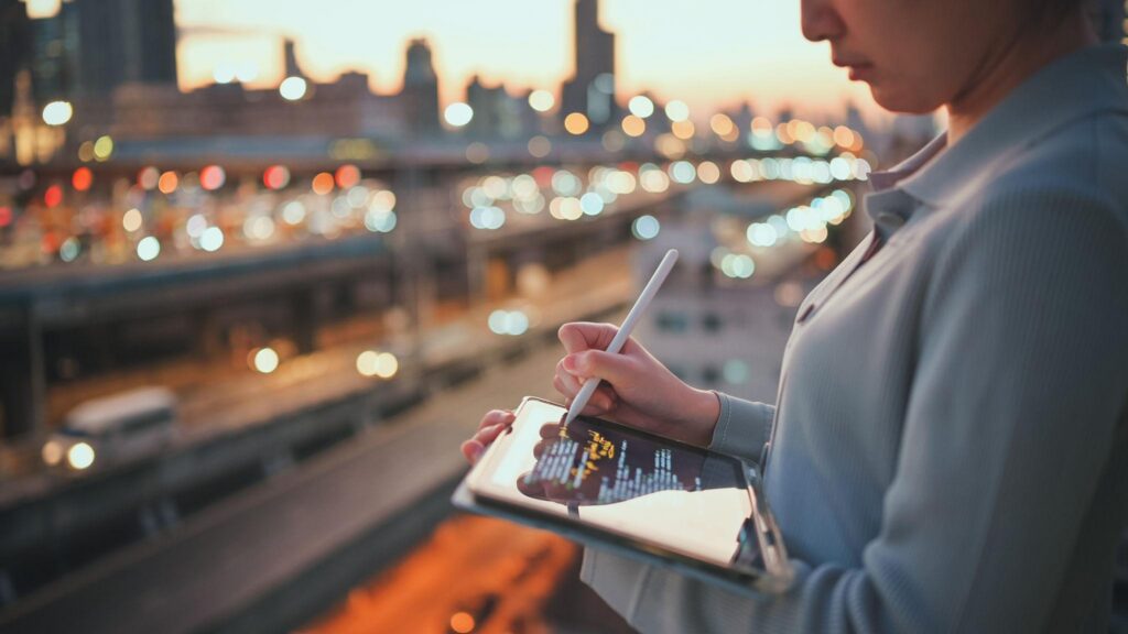 Business owner reviewing financial information after an ESOP liquidity event and company sale